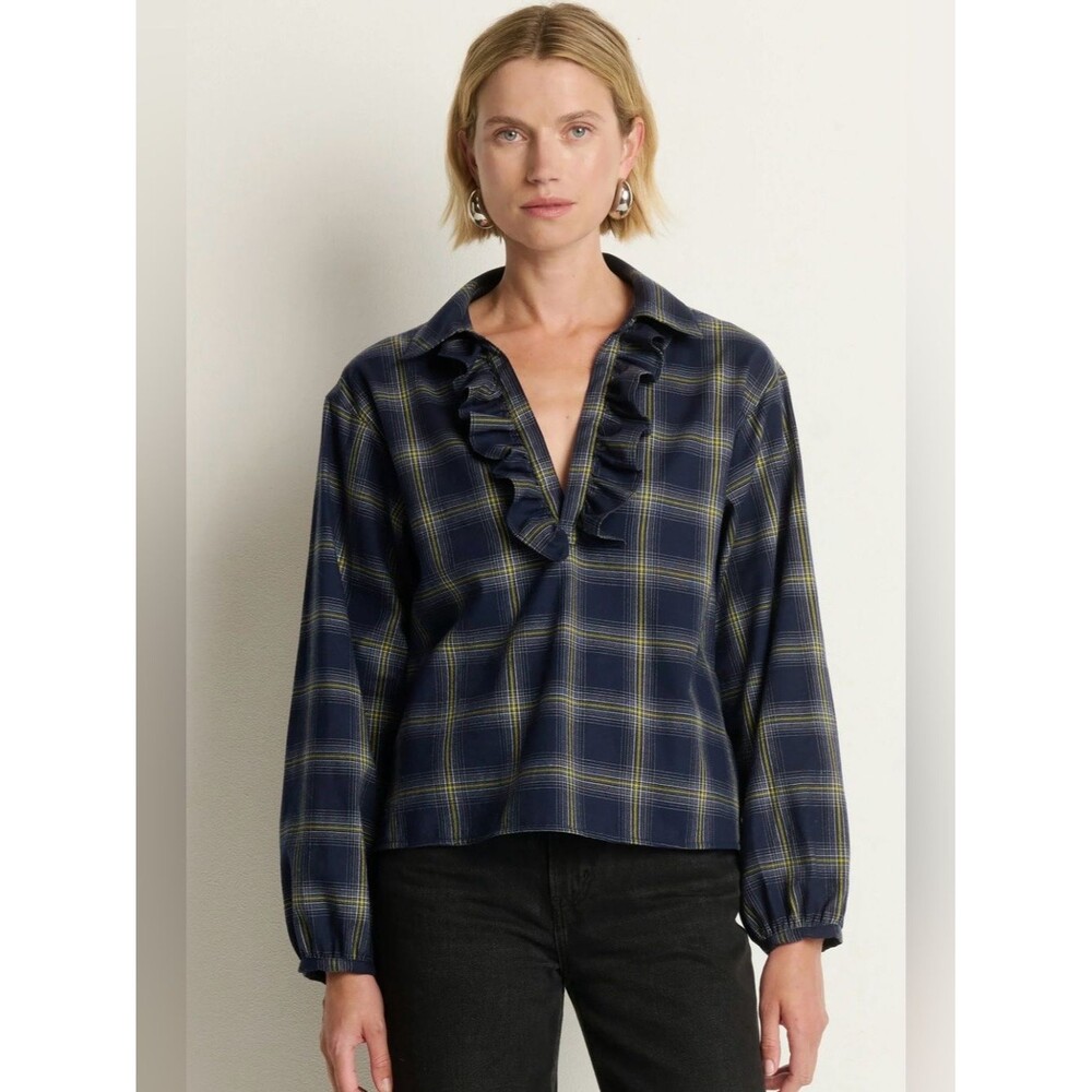 Nation LTD Beckett Blouse STARRY NIGHT PLAID